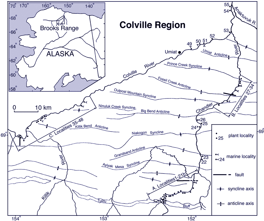 Map of Smiley Colville LocalitiessColville