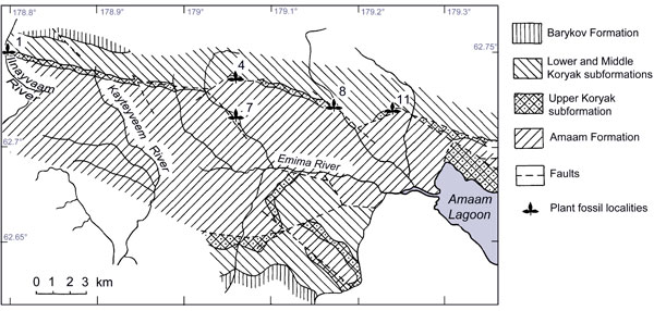 Map of Amaam Lagoon Area, NE Russia
