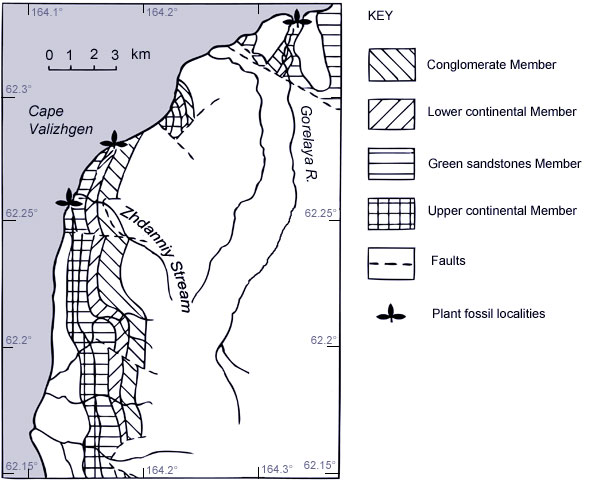 Map of the Cape Valezghen Area. N.E. Russia