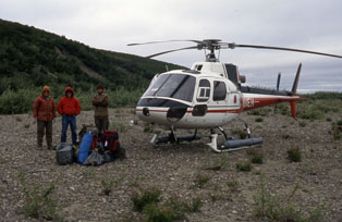 Helicopter on Chandler River